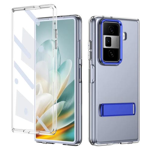 Funda híbrida TPU y PC con soporte para hielo para Honor Magic Vs3 (Azul)