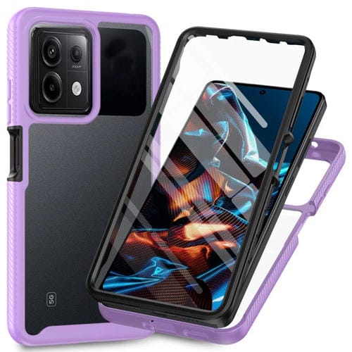Funda para Teléfono Redmi Note 13 Pro 5G Starry Sky Solid Color Series PC + TPU con Película Pet (Púrpura)