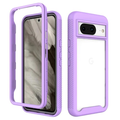 Funda TPU Transparente para Google Pixel 8 a Prueba de Golpes (Morado)