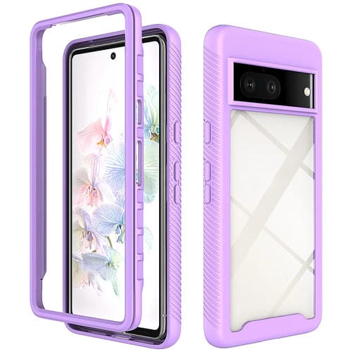 Funda TPU Transparente para Google Pixel 7 a Prueba de Golpes (Morado)