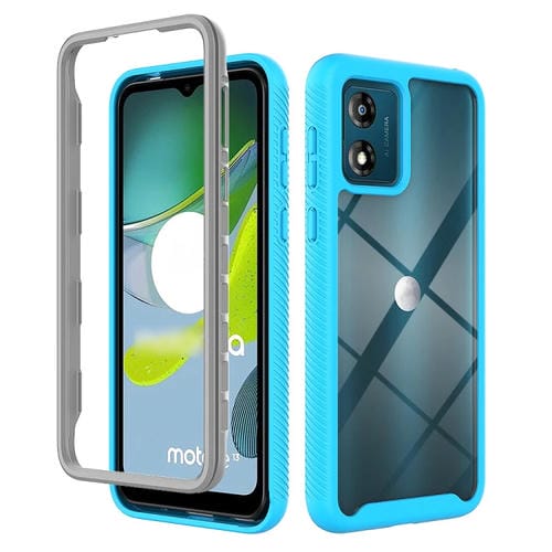 Funda para Teléfono Motorola Moto E13 Starry Sky TPU Transparente a Prueba de Golpes (Azul Cielo)