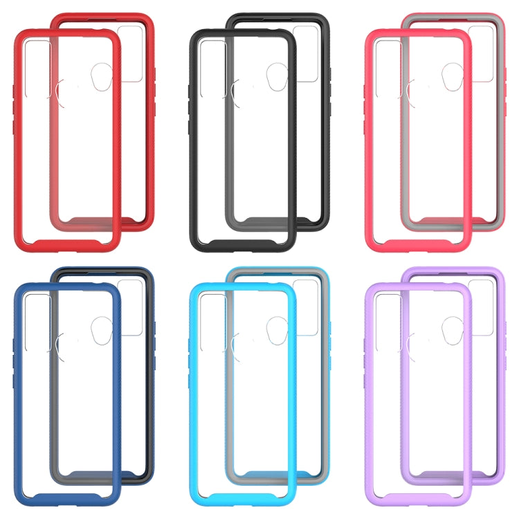 Funda para Teléfono TCL 20 Xe Starry Sky TPU Transparente a Prueba de Golpes (Rojo)