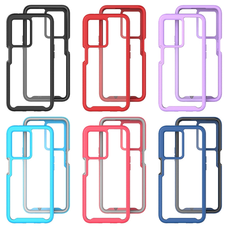 Funda TPU Transparente para OnePlus Nord N300 a Prueba de Golpes con Diseño Cielo Estrellado (Morado)