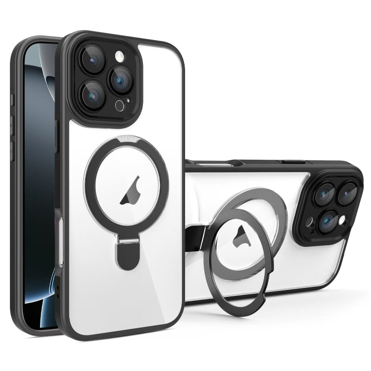 Funda para iPhone 16 Pro Max con Soporte Magsafe y Película de Cobertura Total (Negra)
