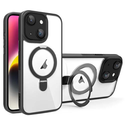 Funda para Teléfono Apple iPhone 14 con Soporte Magsafe y Película de Cobertura Total (Negra)