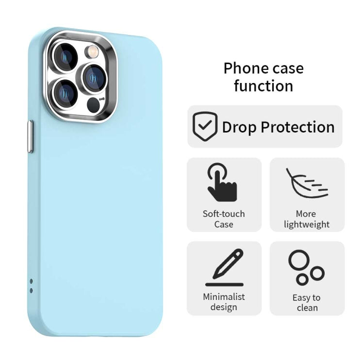 Funda para Teléfono iPhone 12 Pro Max Serie Colorida a Prueba de Golpes (Azul)