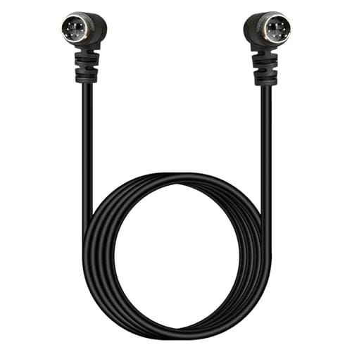 Cable de Extensión Mini Din 6 Pines Núcleo 0,5 m Codo Macho a Macho