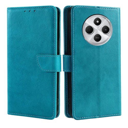 Funda de Piel Sintética con Tapa y Hebilla para Redmi 14C 4G (Azul Claro)