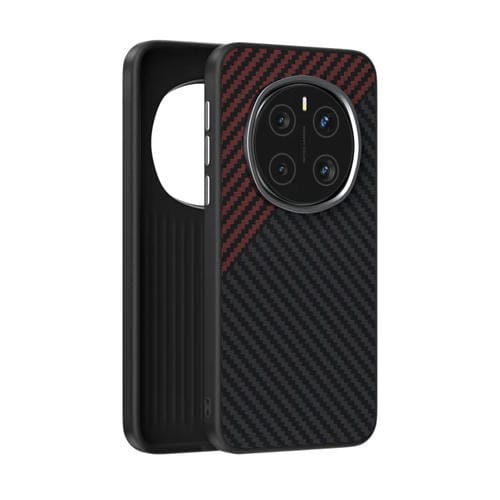 Funda para Teléfono Honor Magic7 Abeel C Microrelieve Fibra de Carbono 6D Magsafe (Negro y Rojo)