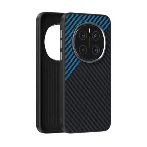 Funda para Teléfono Abeel C con Microrelieve Fibra de Carbono 6D para Honor Magic7 Pro (Negro y Azul)