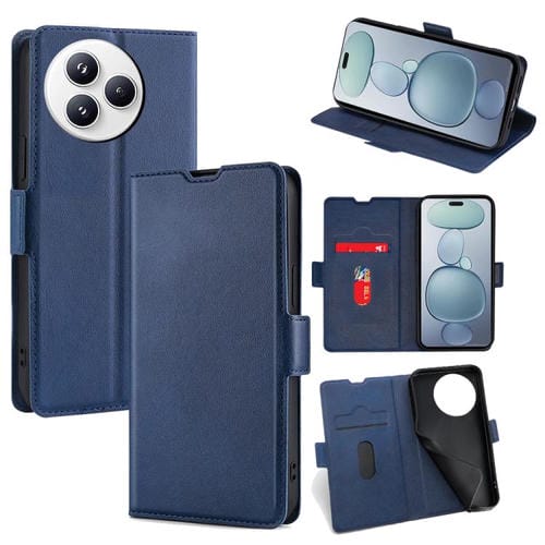 Funda de cuero ultrafina con tapa horizontal y hebilla lateral para Xiaomi Civi 5 Pro 5G (azul)