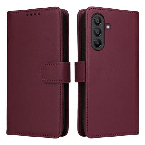 Funda BETOPNICE BN-005 2 en 1 desmontable de piel sintética para Samsung Galaxy A17 5G (rojo vino)