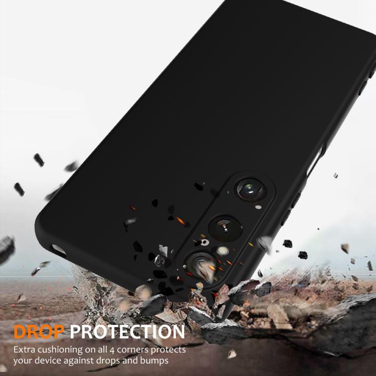 Funda de Silicona a Prueba de Golpes Magsafe para Sony Xperia 1 Vi (Negra)
