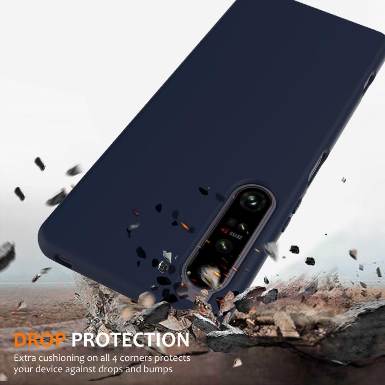 Funda de Silicona Magsafe para Sony Xperia 1 IV a Prueba de Golpes (Azul Marino)