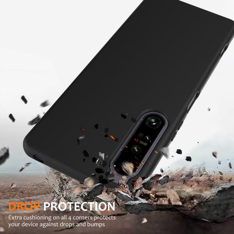 Funda de Silicona Magsafe para Sony Xperia 1 IV a Prueba de Golpes (Negra)