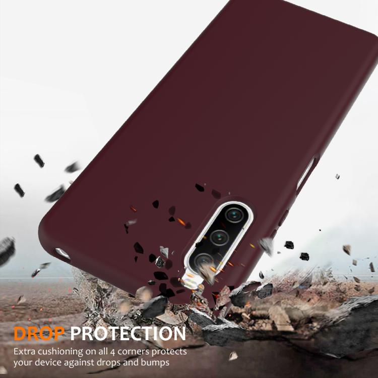 Funda silicona a prueba de golpes Magsafe para Sony Xperia 10 Iv (Ciruela)
