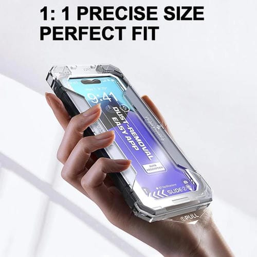 Película de Vidrio Templado HD para iPhone 16 Pro Max Fácil Instalación