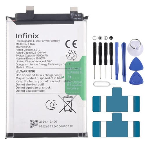 Reemplazo de batería de 5200 mAh para Infinix BL-54CX