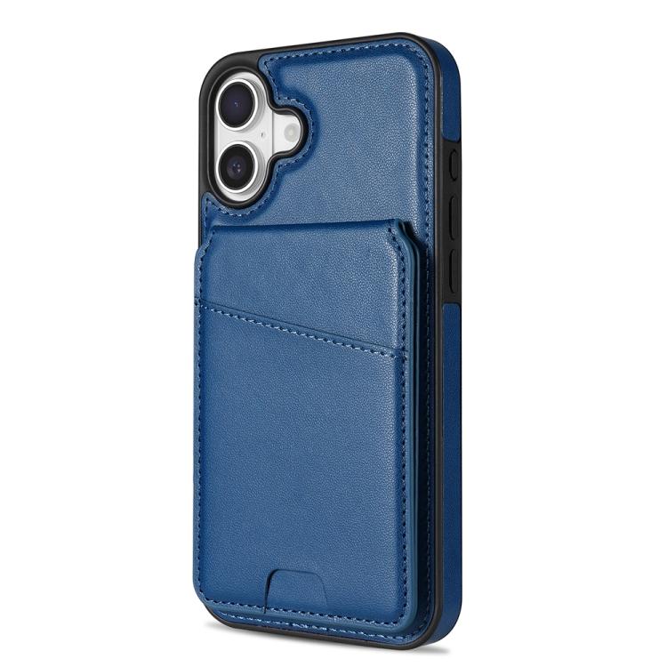 Funda para Teléfono Magsafe iPhone 16 con Tarjetero Desmontable (Azul)