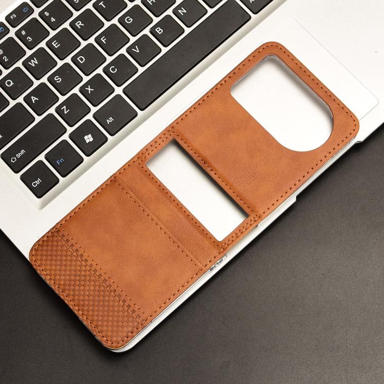 Funda de Cuero con Textura Retro para Teléfono BlackView Hero 10 (Marrón)