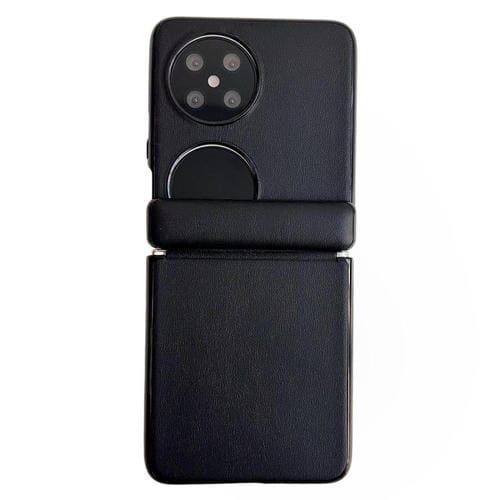 Funda de Cuero Huawei Pocket 2 con Textura Sólida y Eje Magnético Integrado (Negro)