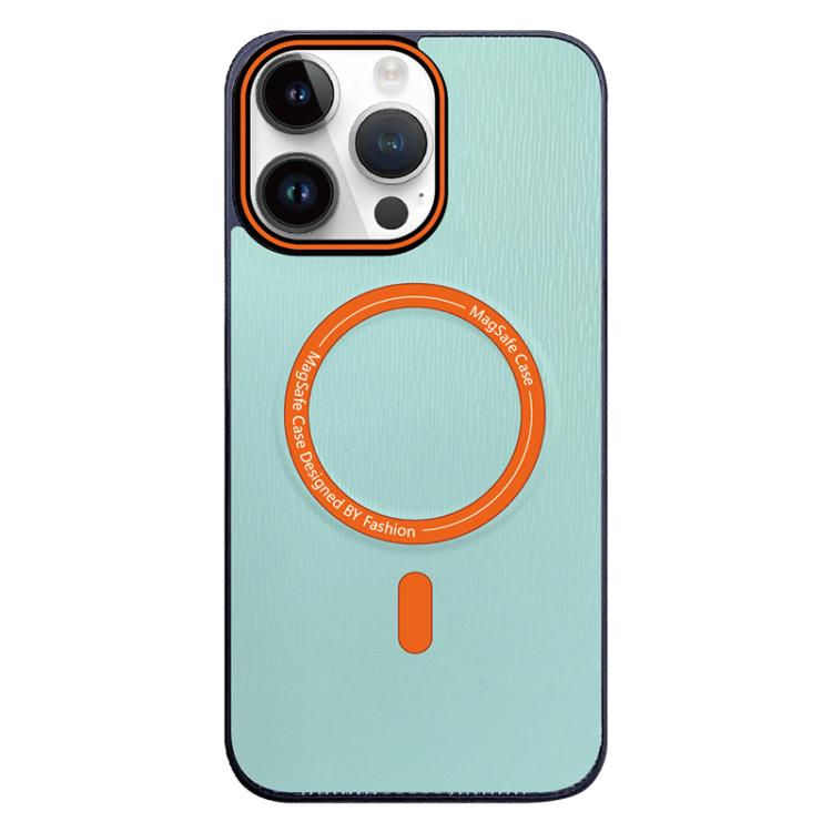 Funda para Teléfono iPhone 13 Pro Textura Madera Imitación Color Contraste (Cian Claro)