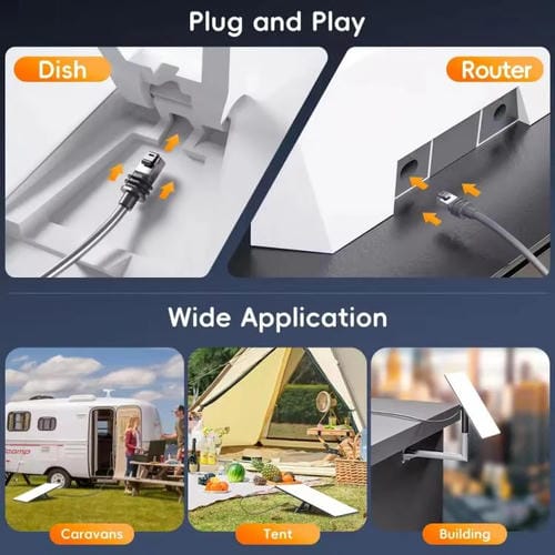 Cable de Conexión Ethernet Starlink Gen3 Cat6 1000 Mbps SL301 Longitud 2 Metros (Gris Oscuro)