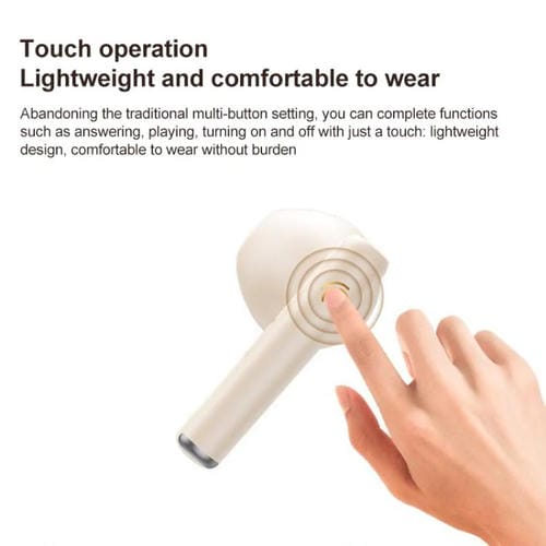 Auriculares inalámbricos Lenovo Tc3301 Bluetooth 5.3 función manos libres (Blancos)