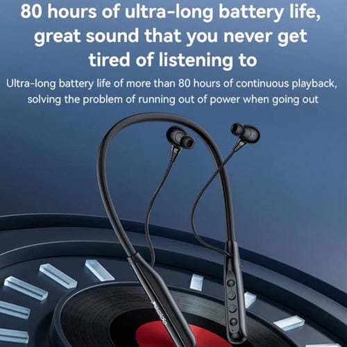 Auricular Bluetooth Yesido YSP22 Banda Cuello Magnético Pantalla Digital (Negro)