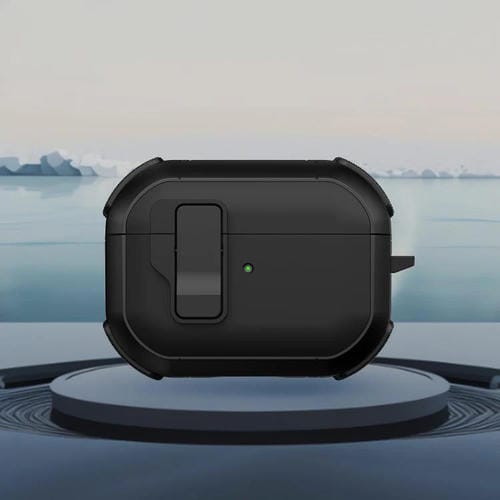 Estuche Para Auriculares Inalámbricos Airpods Pro 2 Starship Con Interruptor Magnético (Negro)