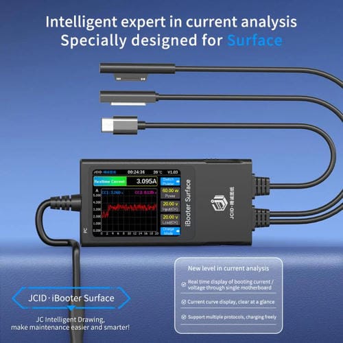 Analizzatore di Corrente JCID iBooter Serie Surface (2013-2024) (Nero)