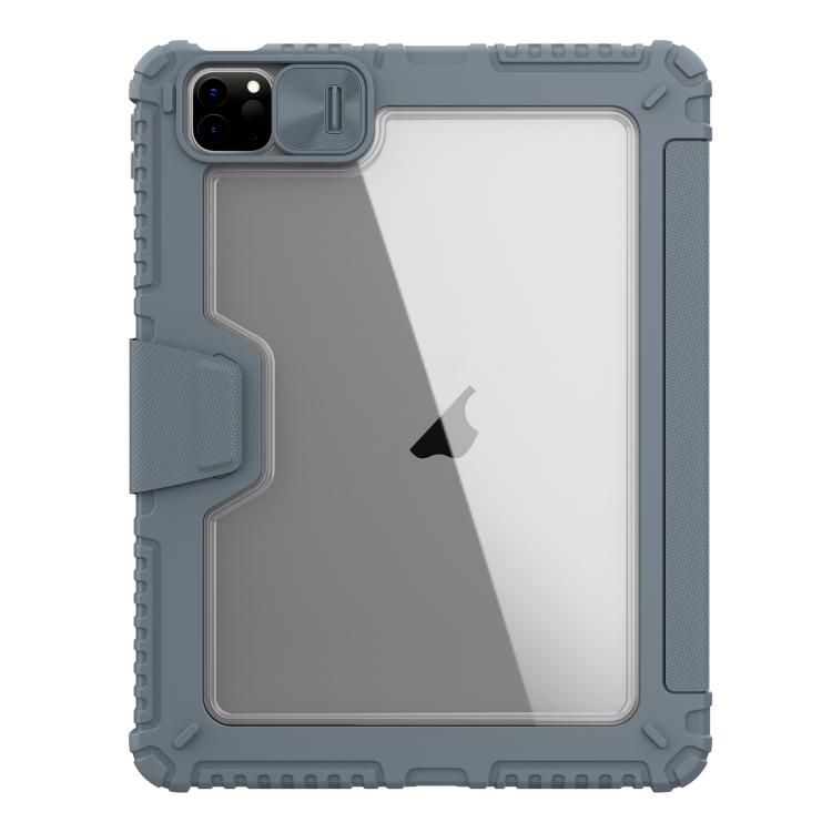 Funda de Cuero Plegable Nillkin Bumper Pro para iPad Air 11 (2024/2025) (Gris)