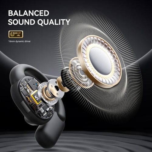 Auriculares Bluetooth Inalámbricos Joyroom Openfree Jr-Oe4 De Oído Abierto (Negro)