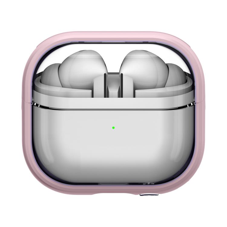 Funda híbrida TPU y PC con soporte para Samsung Galaxy Buds 3/3 Pro (Rosa)