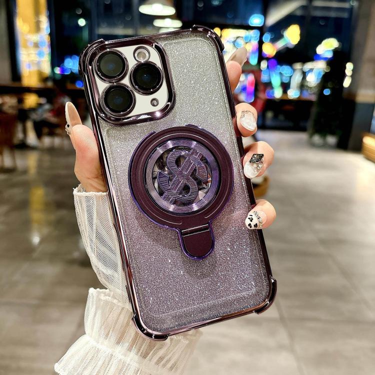 Estuche para TelĂ©fono iPhone 11 Pro Max con Soporte Magsafe y PelĂcula para Lente (Morado)