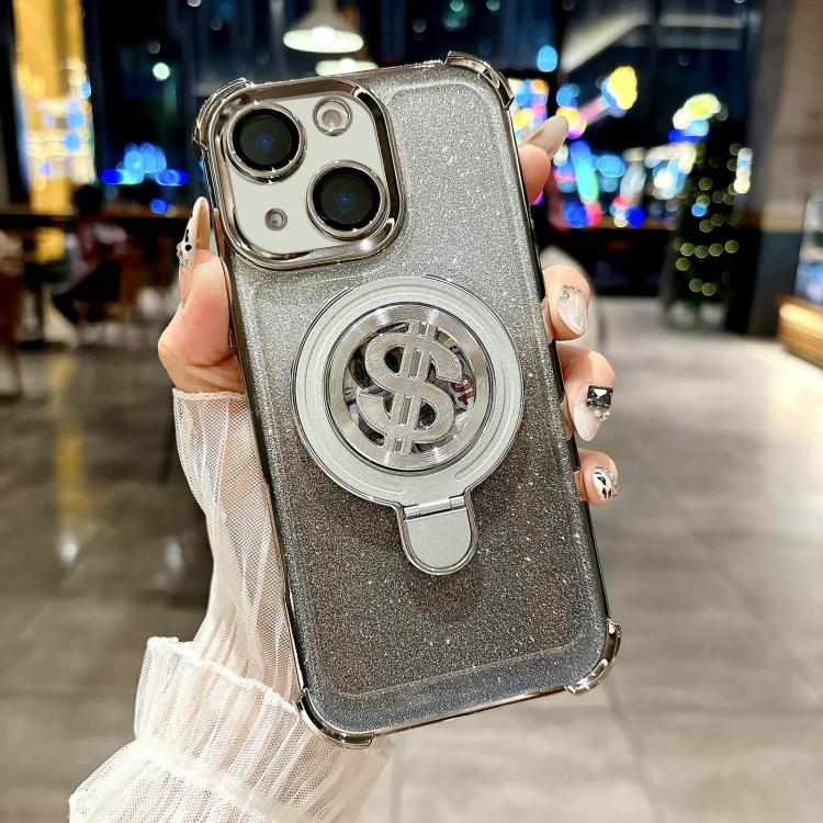 Funda para TelĂ©fono con Soporte Magsafe y PelĂcula para Lente iPhone 14 (Gris Titanio)