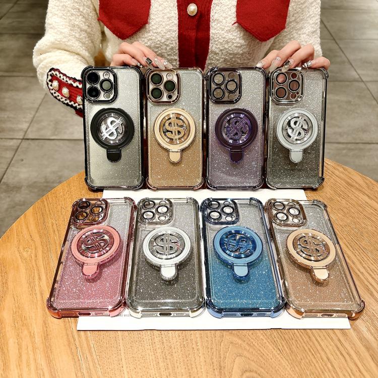 Funda para TelĂ©fono con Soporte Magsafe y PelĂcula para Lente iPhone 14 (Dorada)