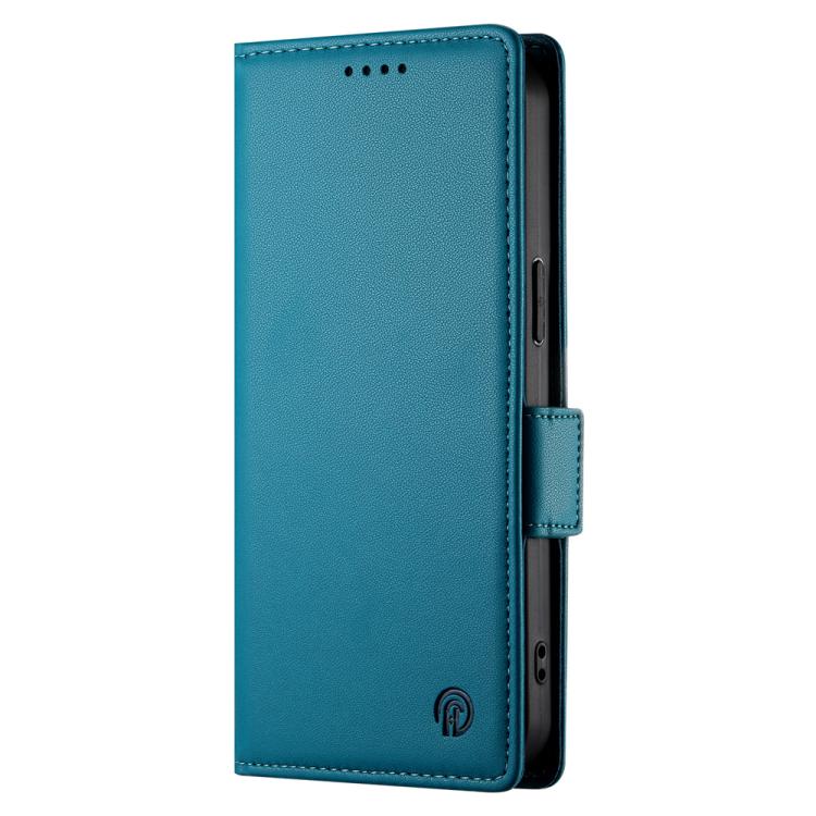 Funda de cuero esmerilado con hebilla lateral magnética para Huawei Nova 14 Ultra (azul)