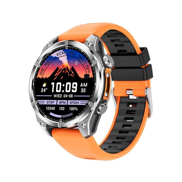 Reloj Inteligente Deportivo HD300 con Correa de Silicona y Pantalla Amoled 1,43" (Naranja)