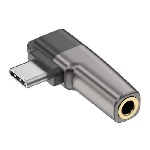 Adaptador Convertidor USB-C a Miniaudio 3,5 mm (Gris Claro)