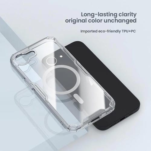 Funda para iPhone 16E Nillkin Ultra Clear Magnetic PC y TPU (Transparente)