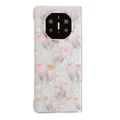 Funda Protectora para Huawei Mate X5 con Textura y Diseño de Flores (Tulipán)
