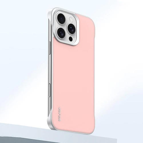 Funda para iPhone 16 Pro Sulada Skin Feel Cuero Líquido a Prueba de Golpes (Rosa)