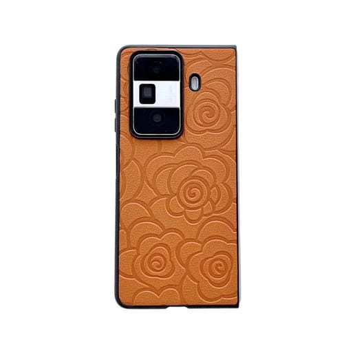 Funda Protectora para Teléfono For Honor Magic Vs Impression Estampado Camelias (Naranja)
