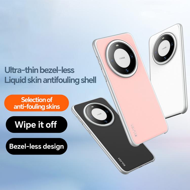 Funda para Teléfono Sulada Skin Feel Cuero Líquido a Prueba de Golpes para Huawei Mate 60 (Rosa)