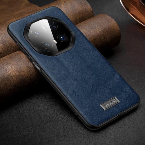 Funda de Teléfono Cuero Híbrido Sulada a Prueba de Golpes TPU para Huawei Mate 70 Rs Ultimate (Azul)