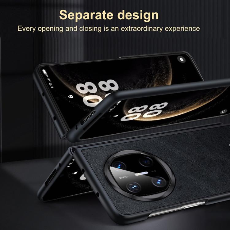 Funda de Cuero Híbrida TPU a Prueba de Golpes para Huawei Mate X6 Sulada (Marrón)
