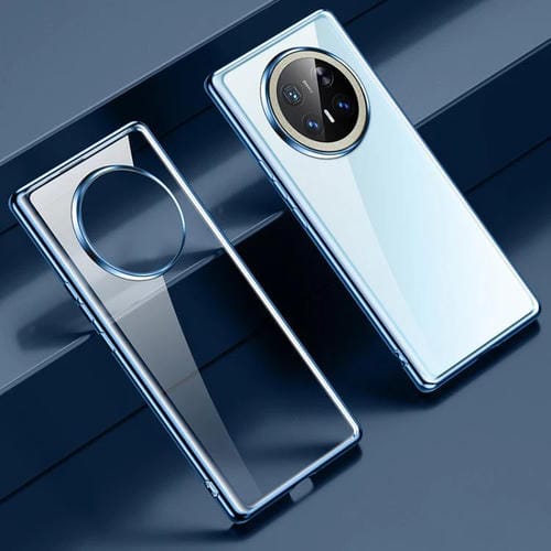 Funda Híbrida TPU con Borde de Silicona para Huawei Mate 70 Pro y Mate 70 Pro+ (Azul)