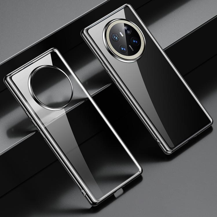 Funda para Teléfono Híbrida TPU con Borde Silicona Elástica para Huawei Mate 70 (Negra)