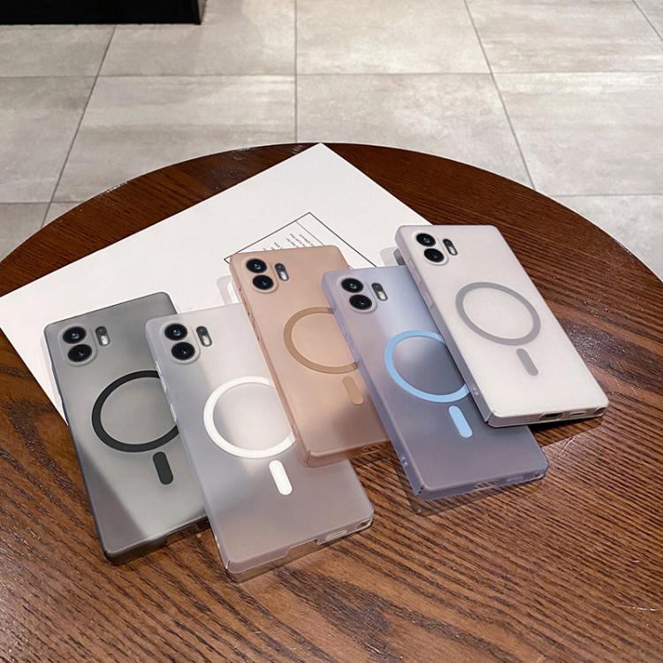 Estuche para PC con Protección Frío y Hielo For Nothing Phone 2 (Gris Titanio)